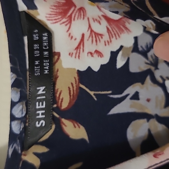 Blue Floral Dress - Picture 3 of 3